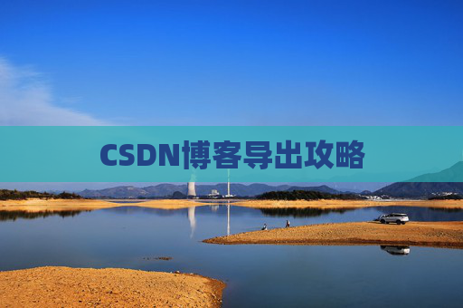 CSDN博客导出攻略